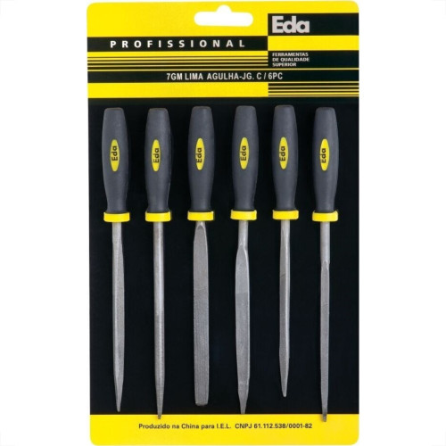 Lima Agulha Eda Kit Com 06Pecas 7Gm-1 Lima Agulha Eda Kit Com 06Pecas 7Gm-1
