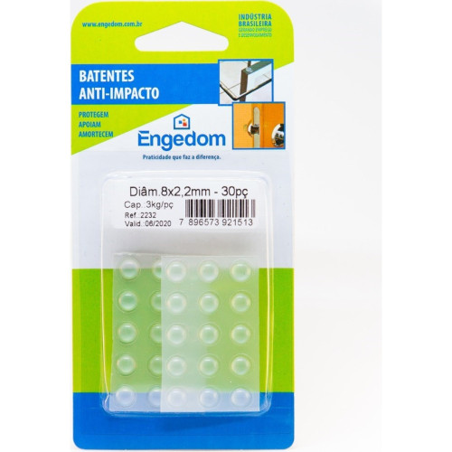 Protetor Adesivo Engedom Redondo 08X2,2Mm 30Pecas 2232