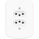 Conjunto Fame 4X2 Branco Com Placa 2Tomada 20A 