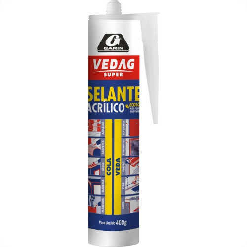 Cola Sela Vedag Acrilica Multiuso Garin Cinza 400G Vasc-400 Cola Sela Vedag Acrilica Multiuso Garin Cinza 400G Vasc-400