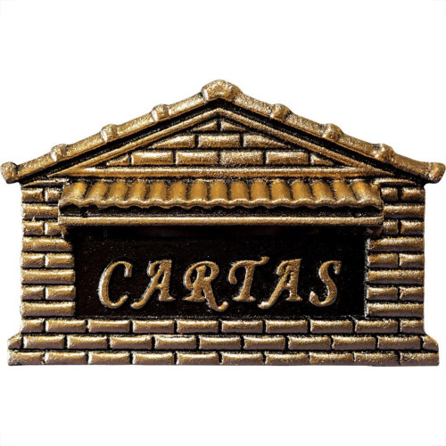 Caixa Carta Real Aluminio “Casinha” N°7 Ouro Media 10 Caixa Carta Real Aluminio “Casinha” N°7 Ouro Media 10