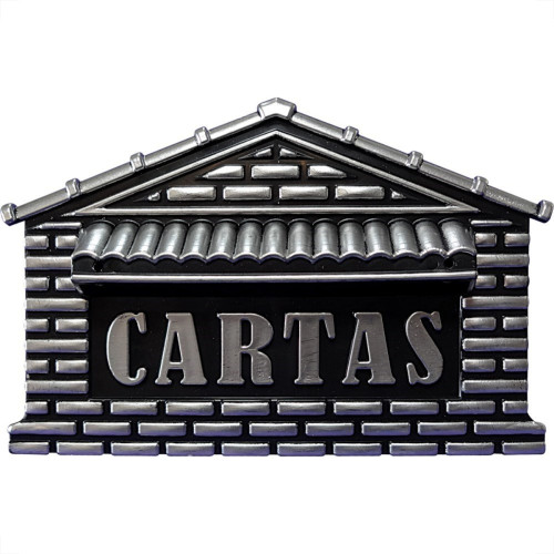 Caixa Carta Real Plastico''Casinha''N04P Prata Media 67 Caixa Carta Real Plastico''Casinha''N04P Prata Media 67