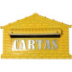 Caixa Carta Real Plastico''Casinha''N04P Amarela Media 735 Caixa Carta Real Plastico''Casinha''N04P Amarela Media 735