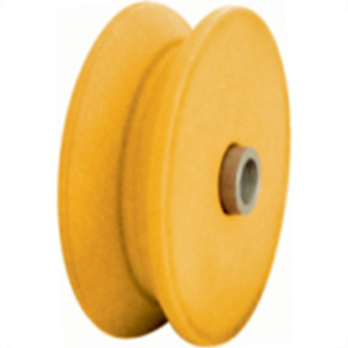 Roldana Nylon ''V'' Detoni Eixo Furado 2'' - Kit C/2