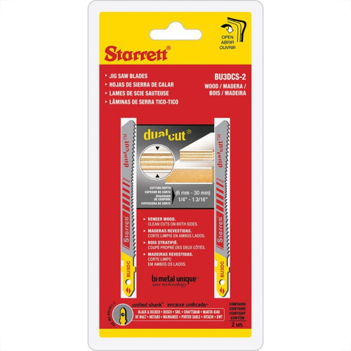 Serra Tico Starrett Mdf 2 Pecas Bu3Dc-2 Serra Tico Starrett Mdf 2 Pecas Bu3Dc-2