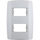 Placa Ilumi Slim 4X2 Branca (2Modulo Distanciado) 82080 Placa Ilumi Slim 4X2 Branca (2Modulo Distanciado) 82080