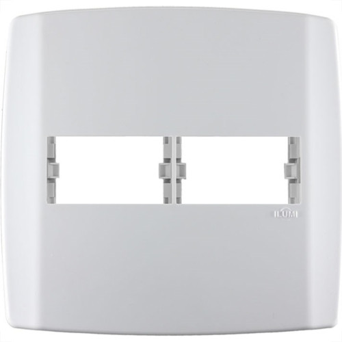 Placa Ilumi Slim 4X4 Branca (2 Modulo Horizontal) 83060 Placa Ilumi Slim 4X4 Branca (2 Modulo Horizontal) 83060