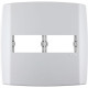 Placa Ilumi Slim 4X4 Branca (2 Modulo Horizontal) 83060 Placa Ilumi Slim 4X4 Branca (2 Modulo Horizontal) 83060