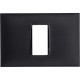 Placa Pial Plus+ Preta 4X2 (1 Modulo Horizontal) 618501Pt Placa Pial Plus+ Preta 4X2 (1 Modulo Horizontal) 618501Pt