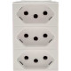 Modulo Pial Plus+ Branco 3 Tomada 10A 615043Bc