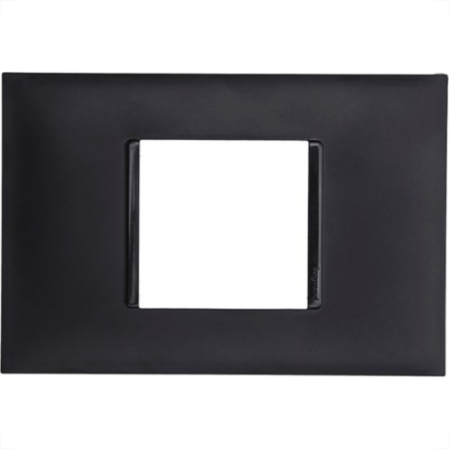 Placa Pial Plus+ Preta 4X2 (2Modulo Horizontal) 618502Pt Placa Pial Plus+ Preta 4X2 (2Modulo Horizontal) 618502Pt