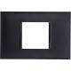 Placa Pial Plus+ Preta 4X2 (2Modulo Horizontal) 618502Pt Placa Pial Plus+ Preta 4X2 (2Modulo Horizontal) 618502Pt