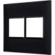 Placa Pial Plus+ Preta 4X4 (2+2 Horizontal) 618512Pt Placa Pial Plus+ Preta 4X4 (2+2 Horizontal) 618512Pt