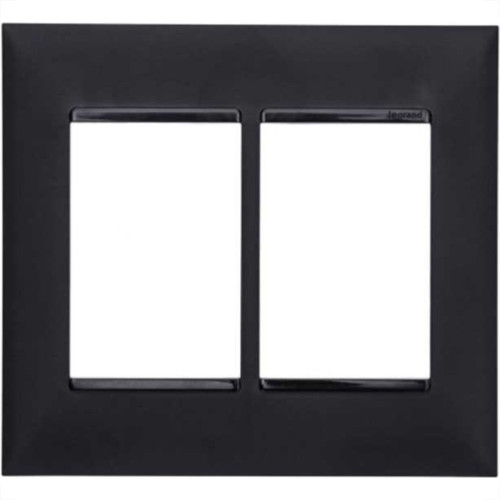 Placa Pial Plus+ Preta 4X4 (3+3 Horizontal) 618516Pt Placa Pial Plus+ Preta 4X4 (3+3 Horizontal) 618516Pt