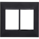 Placa Pial Plus+ Preta 4X4 (3+3 Horizontal) 618516Pt Placa Pial Plus+ Preta 4X4 (3+3 Horizontal) 618516Pt