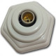 Plafonier Pvc Elite Branco Sextavado Soquete Porcelana 693 Plafonier Pvc Elite Branco Sextavado Soquete Porcelana 693