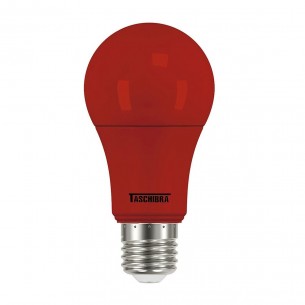 Lampada Led Bulbo Taschibra 5W Tkl Vermelha 