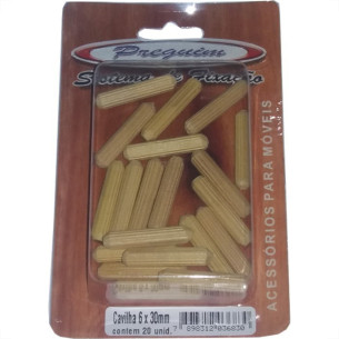 Cartela Cavilha Preguim 6X30Mm Com 20Pecas - Kit C/10