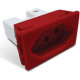 Tomada Painel Steck Com Borne 20A 250V Vermelha S8623 Tomada Painel Steck Com Borne 20A 250V Vermelha S8623