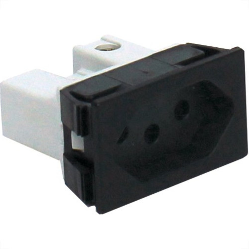 Tomada Painel Steck Com Borne 20A 250V Preta S8621 Tomada Painel Steck Com Borne 20A 250V Preta S8621
