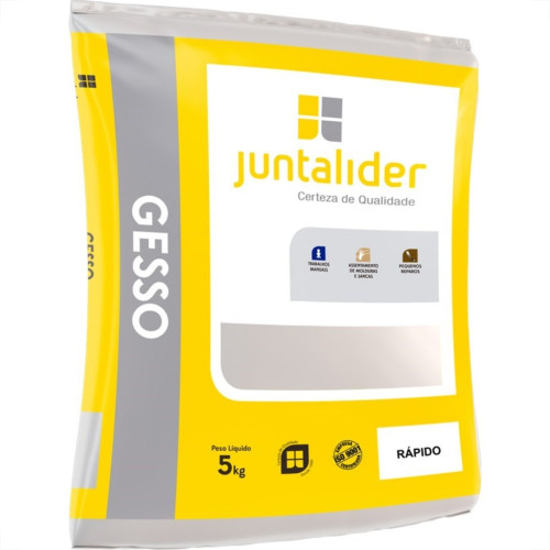 Gesso Rapido Juntalider 5Kg - Kit C/6