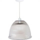 Luminaria Prismatica Bezelux 16'' Com Pendente Branco E27 Bzf16Br Luminaria Prismatica Bezelux 16'' Com Pendente Branco E27 Bzf16Br