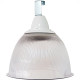 Luminaria Prismatica Bezelux 22'' Com Gancho Branco E27 Bzg22Br2 Luminaria Prismatica Bezelux 22'' Com Gancho Branco E27 Bzg22Br2