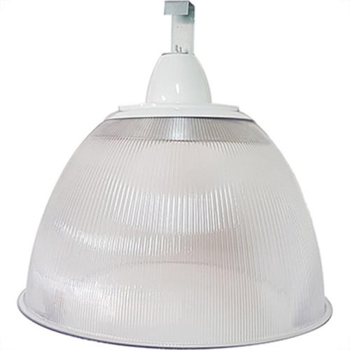 Luminaria Prismatica Bezelux 22'' Com Gancho Branco E40 Bzg22Br4 Luminaria Prismatica Bezelux 22'' Com Gancho Branco E40 Bzg22Br4