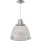 Luminaria Prismatica Bezelux 16'' Com Pendente Escovado Reforcado E27 Bzsf16Ec2 Luminaria Prismatica Bezelux 16'' Com Pendente Escovado Reforcado E27 Bzsf16Ec2