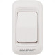 Botao P/Campainha Brasfort S/Fio Pilha Branco 7892 Botao P/Campainha Brasfort S/Fio Pilha Branco 7892