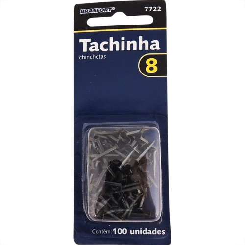 Cartela Tachinha Brasfort 08 Com 100 Pecas 7722 Cartela Tachinha Brasfort 08 Com 100 Pecas 7722