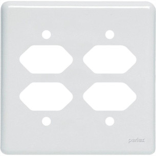 Placa Perlex Branca 4X4 (4 Tomadas) 23Pl22T 23Pl22T