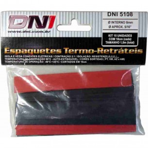 Espaguete Termo Retratil Dni 8Mm Com 15Pecas 5108