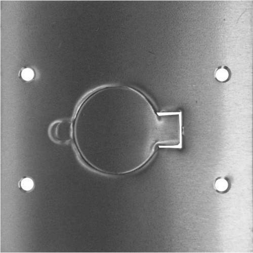 Placa Piso Aluminio 4X4''Tomada Universal''Com 1 Tampa Unha Pa44Tu Placa Piso Aluminio 4X4''Tomada Universal''Com 1 Tampa Unha Pa44Tu