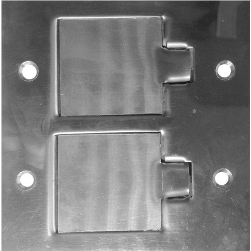 Placa Piso Aluminio 4X4 Unha 1 Telebras Pa44Tb Placa Piso Aluminio 4X4 Unha 1 Telebras Pa44Tb