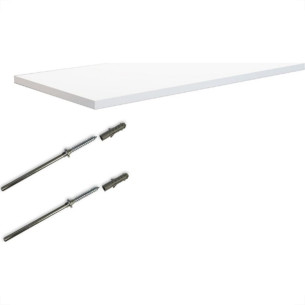 Prateleira Multiivisao Suporte Invisivel 30X 60 Branca Pbs-3060-Uv-Br