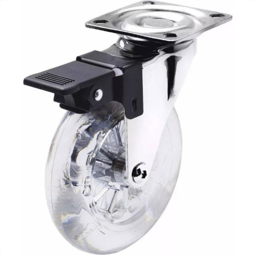Rodizio Jomarca Silicone Base Giratoria Com Trava 75 2182 Rodizio Jomarca Silicone Base Giratoria Com Trava 75 2182