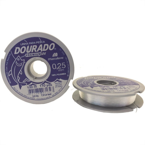 Linha Pesca Mazzaferro Branca 0,25Mm X100M 19Dp1B025 - Kit C/20 Linha Pesca Mazzaferro Branca 0,25Mm X100M 19Dp1B025 - Kit C/20