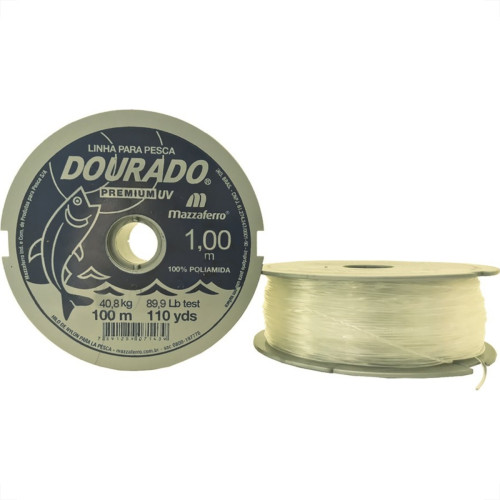 Linha Pesca Mazzaferro Branca 1,00Mm X100M 19Dp1B100 - Kit C/10 Linha Pesca Mazzaferro Branca 1,00Mm X100M 19Dp1B100 - Kit C/10