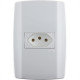 Conjunto Ilumi Slim 4X2 Branco Com Placa (1Tomada 10A) 80150 Conjunto Ilumi Slim 4X2 Branco Com Placa (1Tomada 10A) 80150