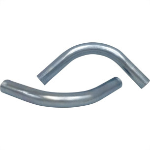 Curva Eletroduto Perfilaco Aco Galvanizado   90X1/2'' Ce001 - Kit C/10