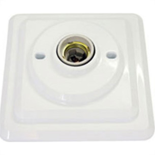 Plafonier Pvc Enerlux Branco Quadrado Soquete Porcelana E27 613 Plafonier Pvc Enerlux Branco Quadrado Soquete Porcelana E27 613
