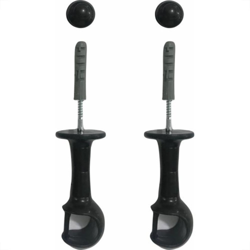 Suporte Cortina''Varao''Cadiz Simples Preto Par 29009 Suporte Cortina''Varao''Cadiz Simples Preto Par 29009