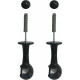 Suporte Cortina''Varao''Cadiz Simples Preto Par 29009 Suporte Cortina''Varao''Cadiz Simples Preto Par 29009