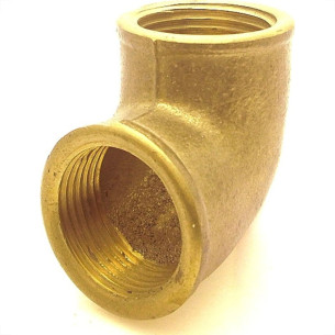 Cotovelo Latao Metais Rei 1'' Rosca Rosca Amarelo 10217