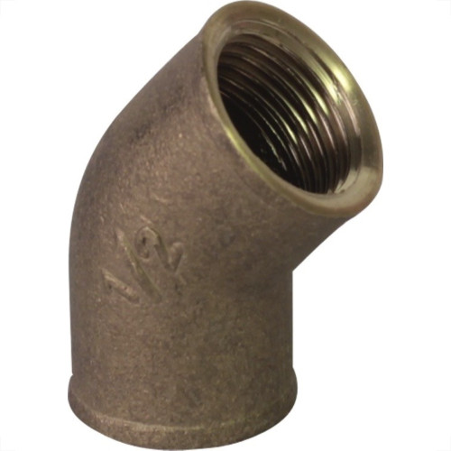 Cotovelo Latão Metais Rei 45X1/2'' Rosca Rosca Amarelo 10267