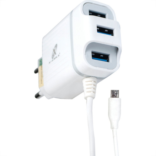 Carregador Ultra Rapido V8 Flexgold 41A Branco Xc-Ur13