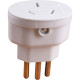 Pino Adaptador (Entrada =3 Redondo/Saida =3 Chato) Ilumi 20A Branco 1218Pct - Kit C/10 Pino Adaptador (Entrada =3 Redondo/Saida =3 Chato) Ilumi 20A Branco 1218Pct - Kit C/10