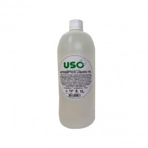 Alcool Liquido Uso 70% 1 Litro 1103-7 . / Kit C/ 12