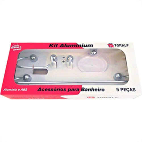 Acessorio Wc Toralf Aluminio Kit Com 5 Pecas 1212/7 Acessorio Wc Toralf Aluminio Kit Com 5 Pecas 1212/7